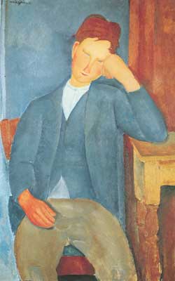Amedeo Modigliani, The Young Apprentice Fine Art Reproduction Oil Painting