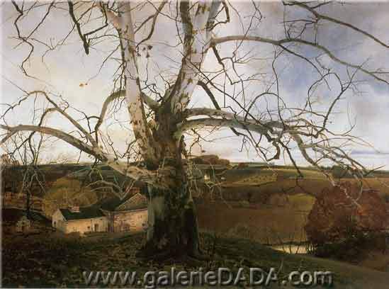 Andrew Wyeth, Pennsylvania Landscape Fine Art Reproduction Oil Painting