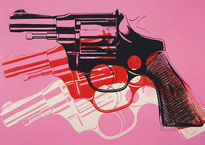 Andy Warhol, Gun Fine Art Reproduction Oil Painting