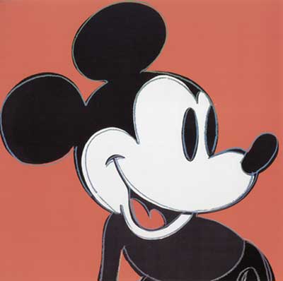 Andy Warhol, Myths (Mickey Mouse ) Fine Art Reproduction Oil Painting