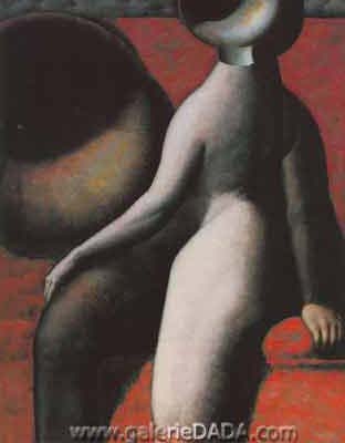 Armando Morales, Nude in Front of a Gramophone Fine Art Reproduction Oil Painting