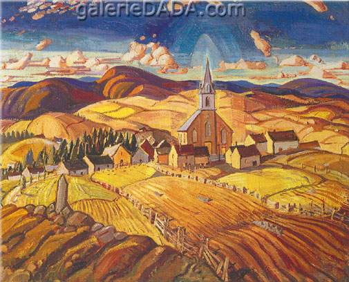 Arthur Lismer, Quebec Village Fine Art Reproduction Oil Painting