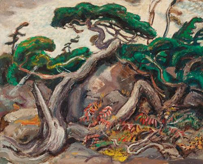 Arthur Lismer, Twisted Pine, Georgian Bay Fine Art Reproduction Oil Painting