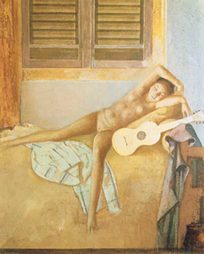 Nude with a Guitar