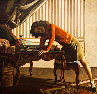 Balthasar Balthus, Solitaire Fine Art Reproduction Oil Painting