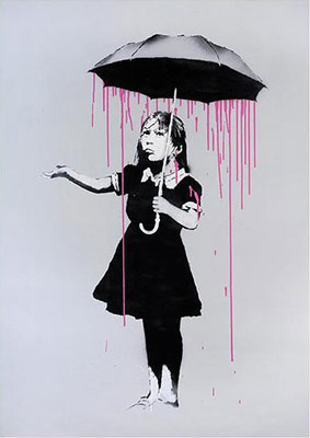  Banksy, Flying Balloon Girl Fine Art Reproduction Oil Painting