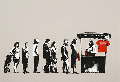  Banksy, Destroy Capitalism Fine Art Reproduction Oil Painting