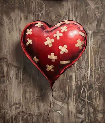  Banksy, Heart Balloon Fine Art Reproduction Oil Painting