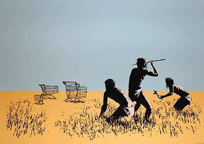  Banksy, Trolley Hunters Fine Art Reproduction Oil Painting