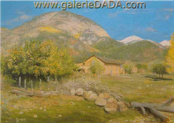 Bert Geer Philips, Scene near Arroyo Seco Taos N.M. Fine Art Reproduction Oil Painting