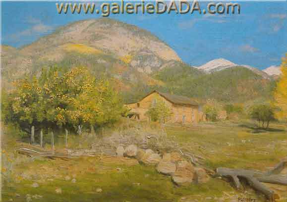 Bert Geer Phillips, Scene near Arroyo Seco Taos N.M. Fine Art Reproduction Oil Painting