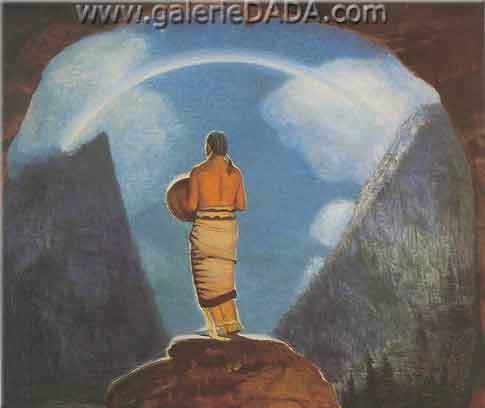 Bert Geer Phillips, Song to the Moonbow Fine Art Reproduction Oil Painting