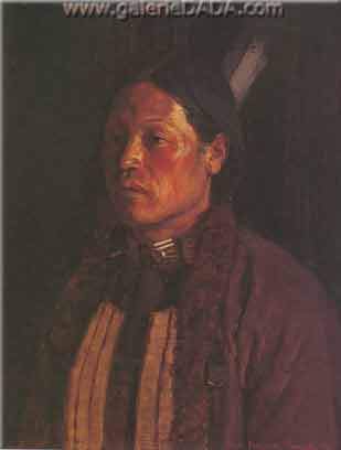 Bert Geer Phillips, Sun Shining on Elk Fine Art Reproduction Oil Painting