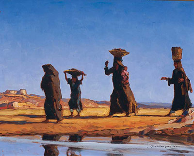 Carl Oscar Borg, Food Bearers Fine Art Reproduction Oil Painting