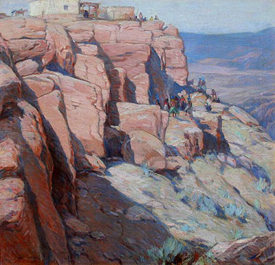 Carl Oscar Borg, Hopi Rain Dance Fine Art Reproduction Oil Painting