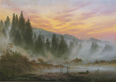 Caspar David Friedrich, Morning Fine Art Reproduction Oil Painting