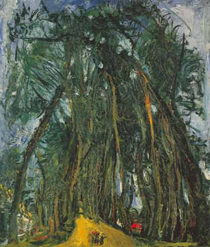 Chaim Soutine, Avenue of Trees at Chartres Fine Art Reproduction Oil Painting