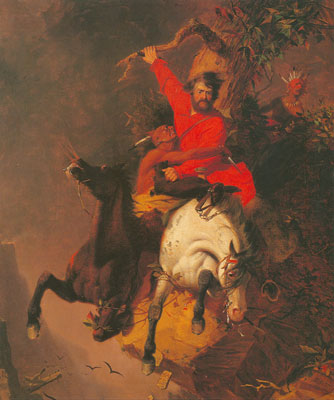 Charles Deas, The Death Struggle Fine Art Reproduction Oil Painting