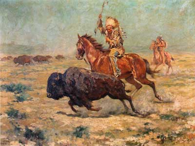 Charles Schreyvogel, Doomed Fine Art Reproduction Oil Painting