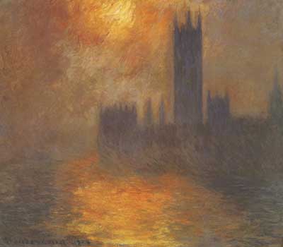 The Houses of Parliament, Sunset