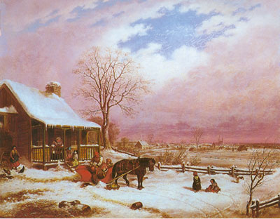 Habitant Home in Winter