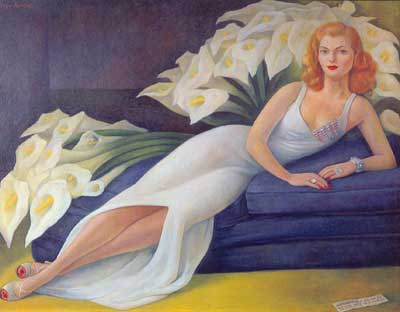 Diego Rivera, Portrait of Natasha Gelman Fine Art Reproduction Oil Painting