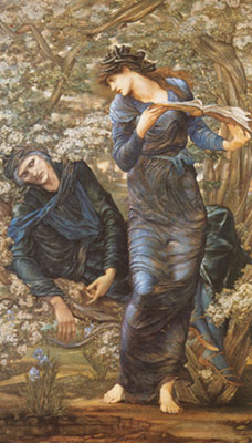 Edward Burne-Jones, Pan and Psyche Fine Art Reproduction Oil Painting
