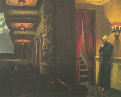 Edward Hopper, New York Movie Fine Art Reproduction Oil Painting