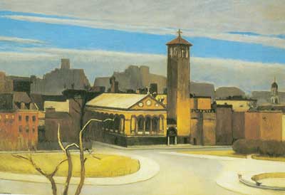 Edward Hopper, November, Washington Square Fine Art Reproduction Oil Painting