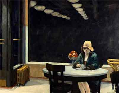 Edward Hopper, The Automat Fine Art Reproduction Oil Painting