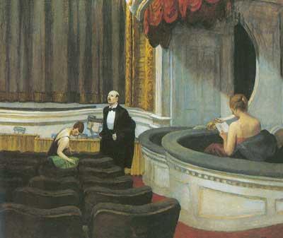 Edward Hopper, Two on the Aisle Fine Art Reproduction Oil Painting