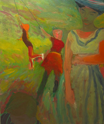 Elmer Bischoff, Playground Fine Art Reproduction Oil Painting
