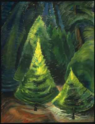 Emily Carr, Trees, No. 1 Fine Art Reproduction Oil Painting