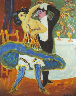 Ernst Ludwig Kirchner, Variety; English Dancers Fine Art Reproduction Oil Painting