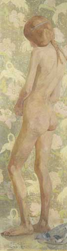 Felice Casorati, Nudino Fine Art Reproduction Oil Painting