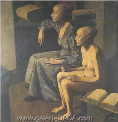 The Two Sisters - Felice Felice, Fine Art Reproduction Oil Painting