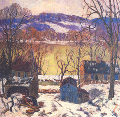 Fern I. Coppedge, Afterglow on the Delaware Fine Art Reproduction Oil Painting