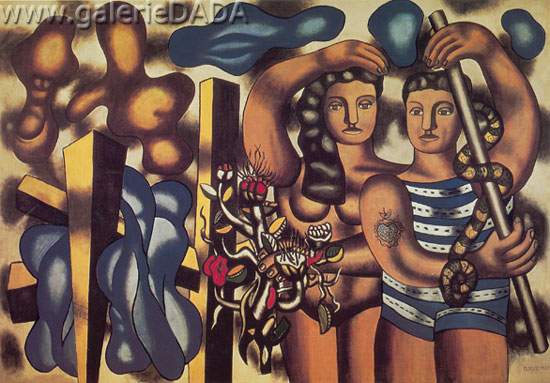 Fernand Leger, Adam and Eve Fine Art Reproduction Oil Painting
