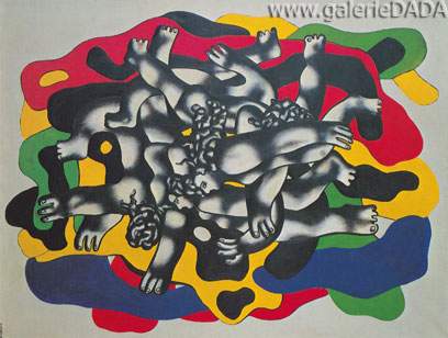 Fernand Leger, The Divers II Fine Art Reproduction Oil Painting