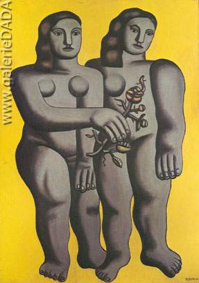 Fernand Leger, Two Sisters Fine Art Reproduction Oil Painting