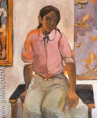 Indian Girl - Fernando Fernando, Fine Art Reproduction Oil Painting