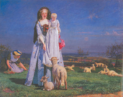 Ford Maddox Brown, The Pretty Baa-Lambs Fine Art Reproduction Oil Painting