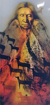 Frank Howell, Ponies of The Fire Fine Art Reproduction Oil Painting