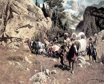 Frank MacCarthy, In the Pass Fine Art Reproduction Oil Painting