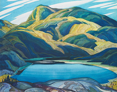 Franklin Carmichael, Lone Lake Fine Art Reproduction Oil Painting