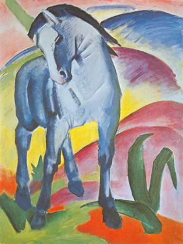 Franz Marc, Blue Horse I Fine Art Reproduction Oil Painting