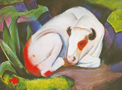 Franz Marc, The Steer Fine Art Reproduction Oil Painting
