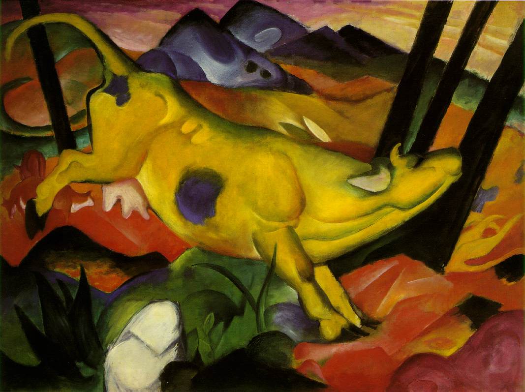 Franz Marc, The Yellow Cow Fine Art Reproduction Oil Painting