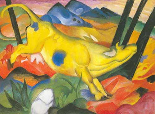 Franz Marc, The Yellow Cow Fine Art Reproduction Oil Painting
