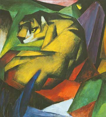 Franz Marc, Tiger Fine Art Reproduction Oil Painting